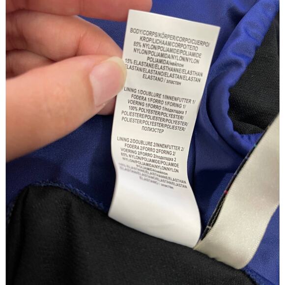 24th & Ocean Solid Smoothing Mid Waist Bikini Swimsuit Bottom Blue NEW Small - Picture 6 of 8